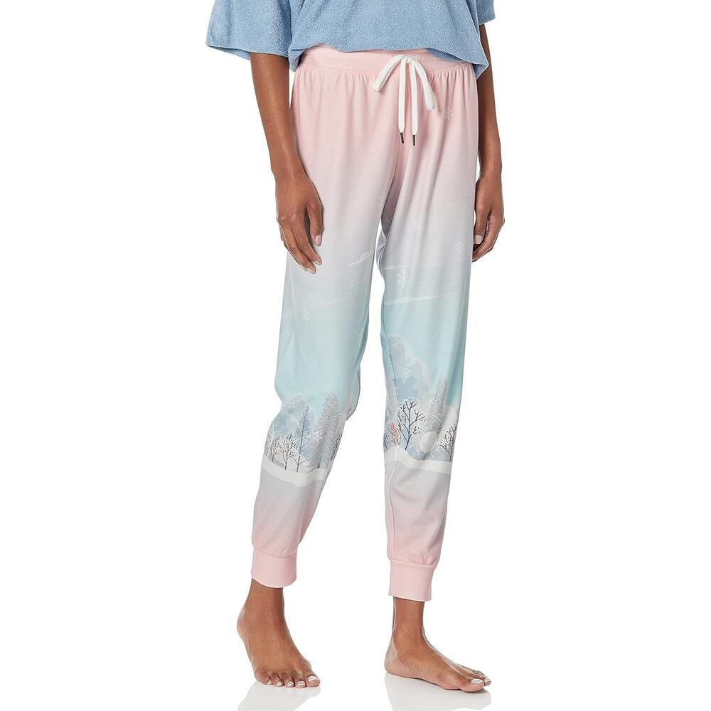 PJ Salvage Women's Cabin Fever Lounge Pants XS Pink Elastic Drawstring Waist
